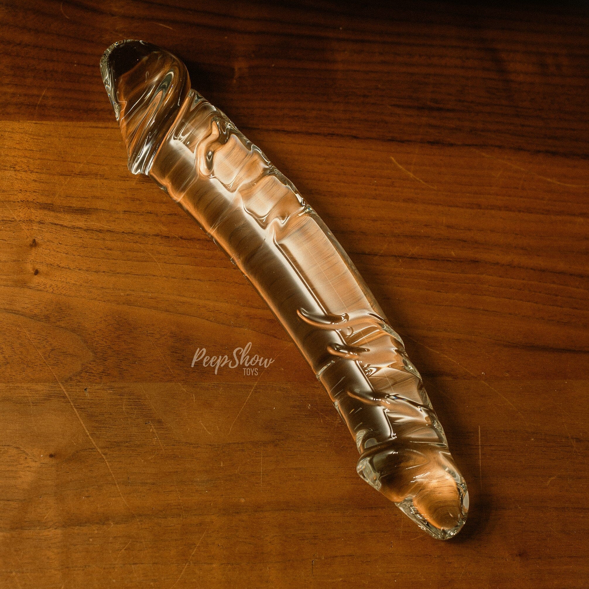 10.5" Girthy Realistic Glass Double Dong by Gläs - Image 2
