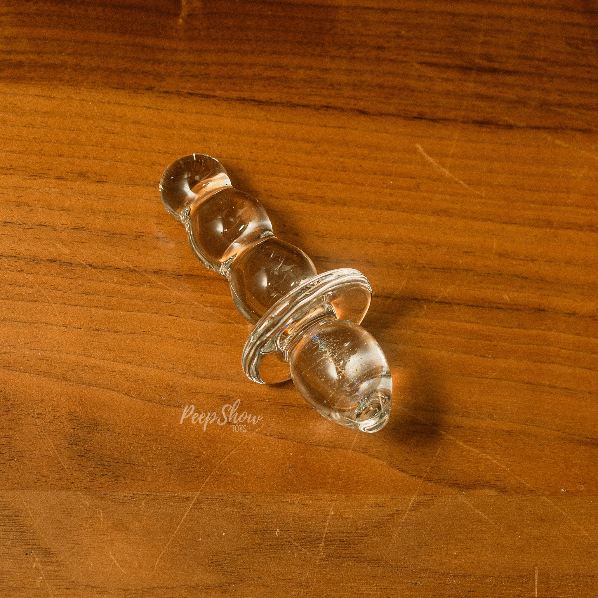 4.5" Titus Beaded Butt Plug by Gläs - Image 2