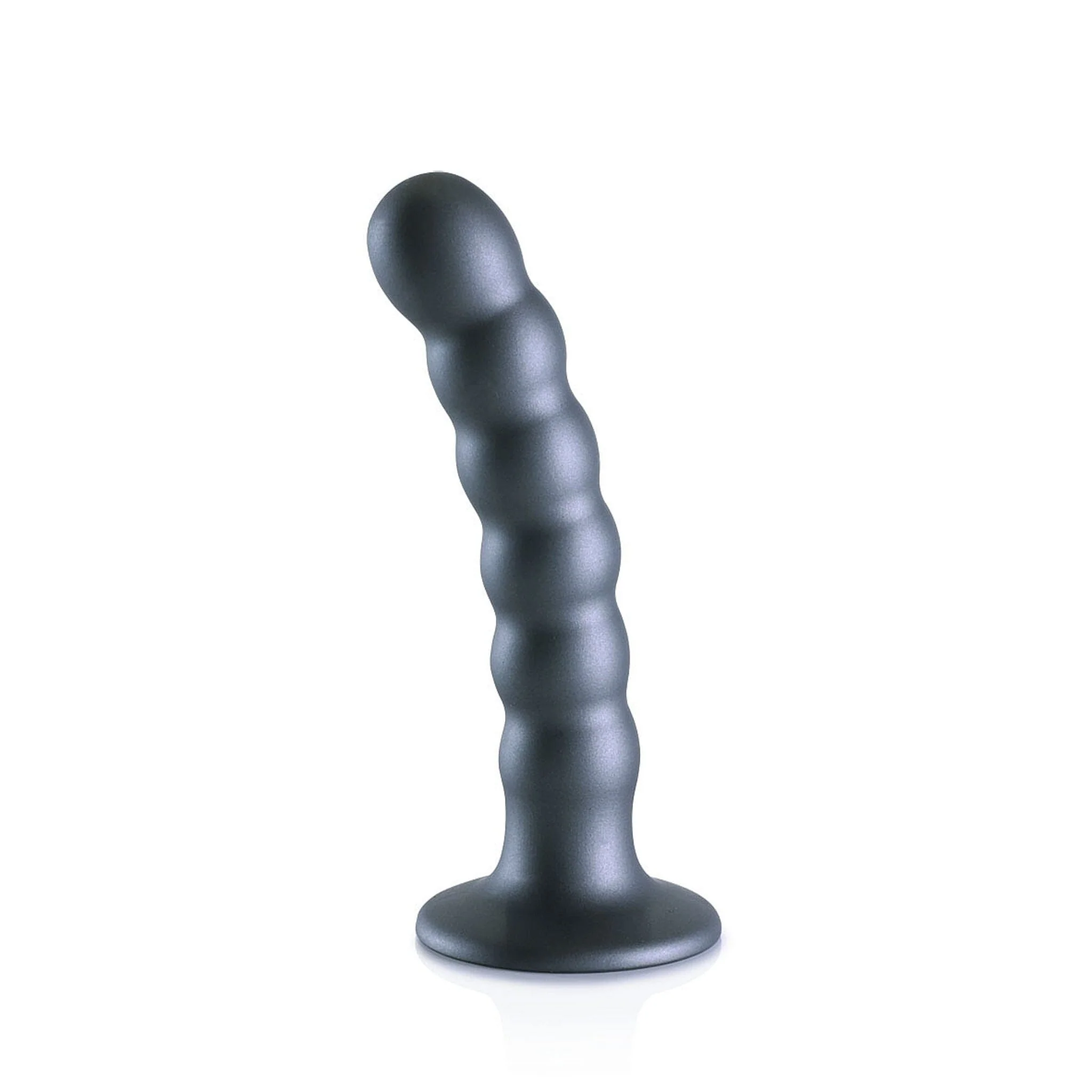 5-Inch Beaded Silicone Dildo - Slim - Image 2