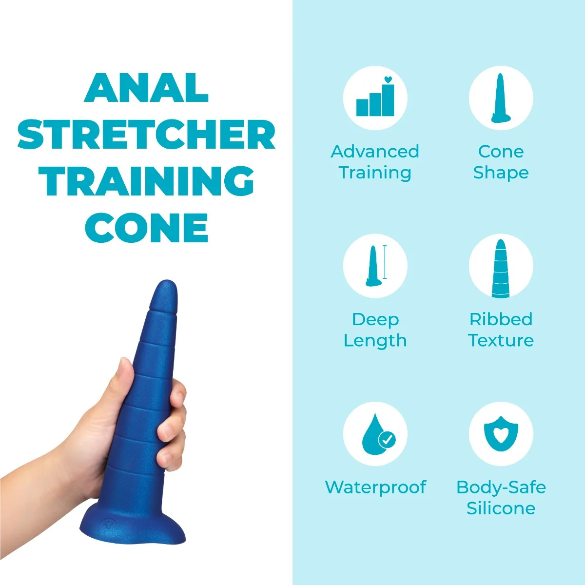 8 Inch Anal Stretcher Training Cone - Image 6