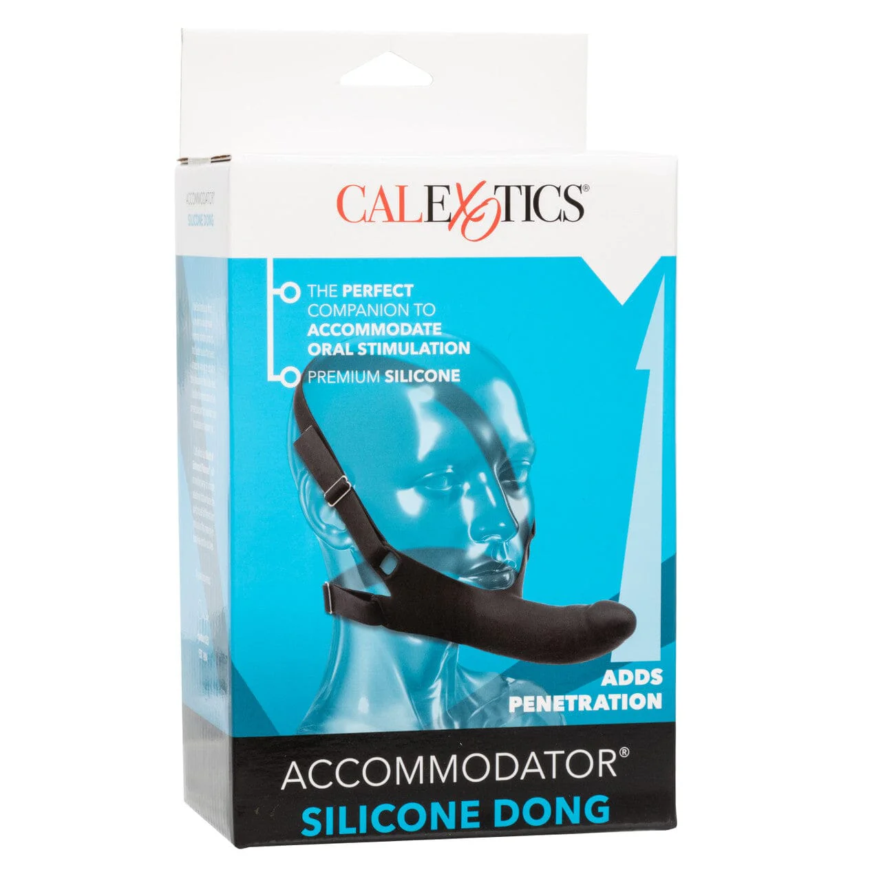Accommodator Silicone Dong - Face Srap-On Dildo Harness - Image 4