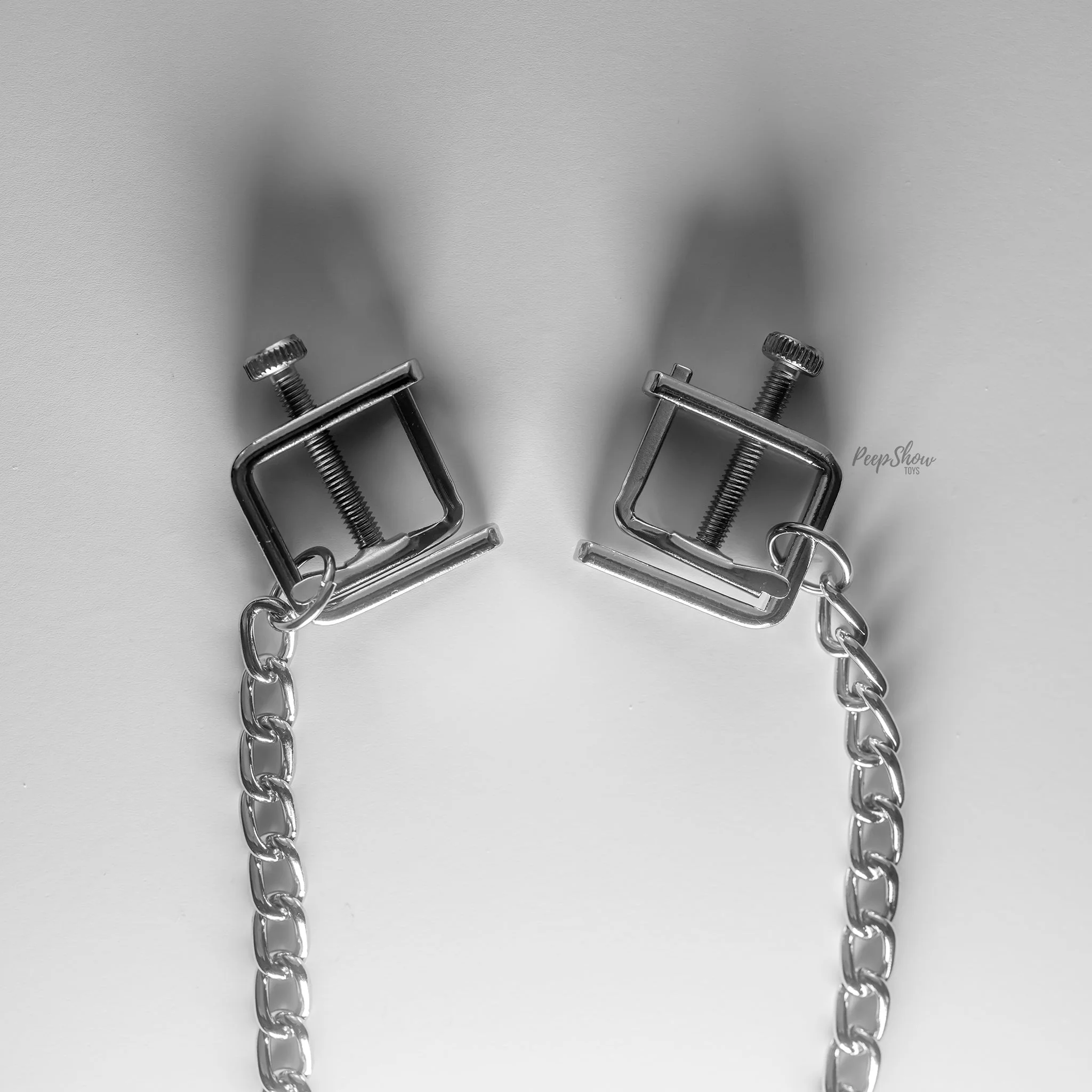 Open Press Nipple Clamps, Link Chain - Image 2
