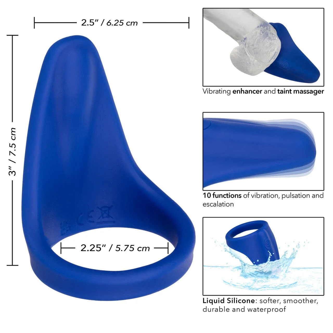 Admiral Soft-Silicone Vibrating Perineum Massager & Ring - Image 5