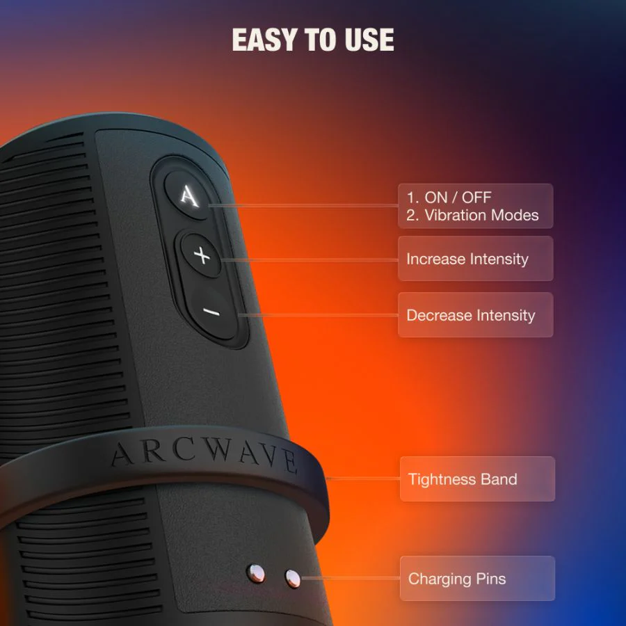 Arcwave Zing Penis Vibrator with Adjustable Tightness - Image 5
