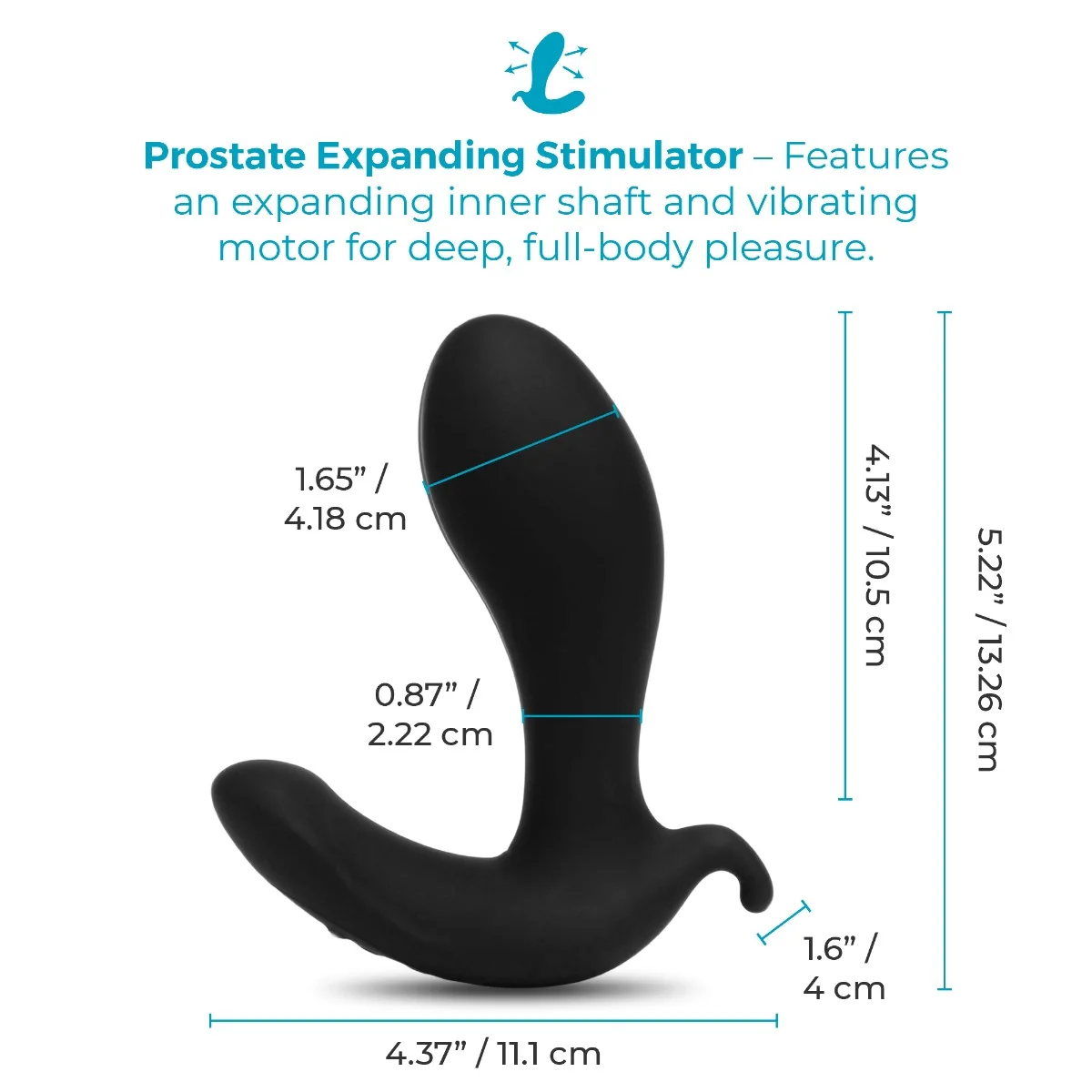 b-Vibe Expand Inflatable Prostate Vibrator - Image 5