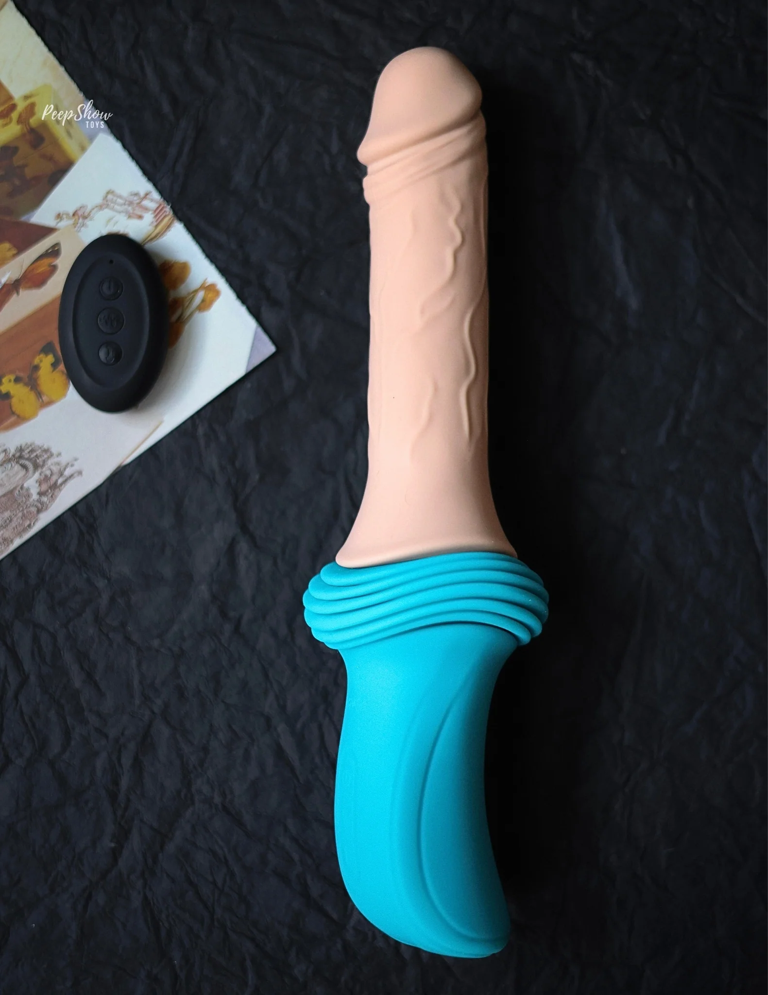 b-Vibe Realistic Thrusting Dildo with Remote - Image 5
