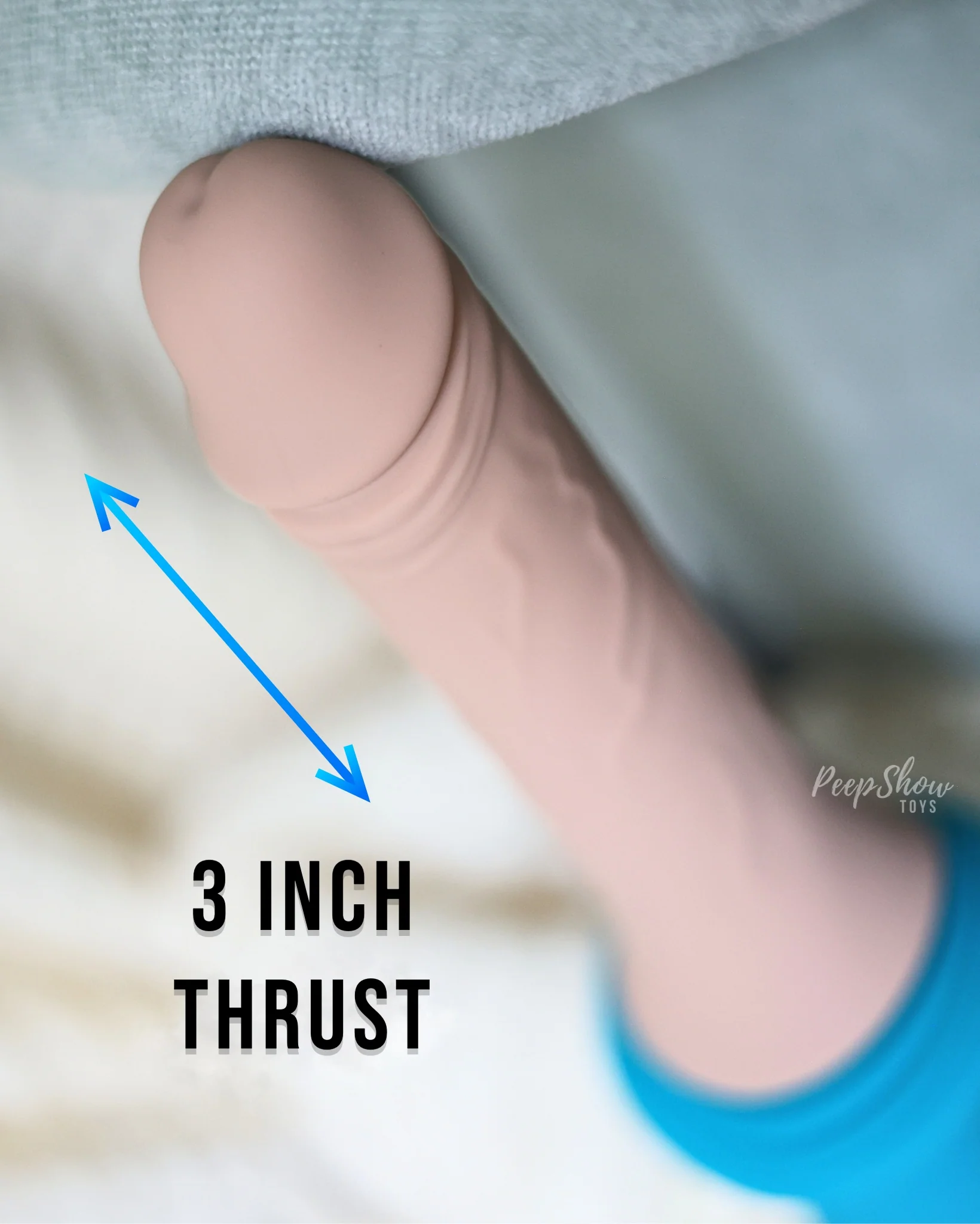 b-Vibe Realistic Thrusting Dildo with Remote - Image 6