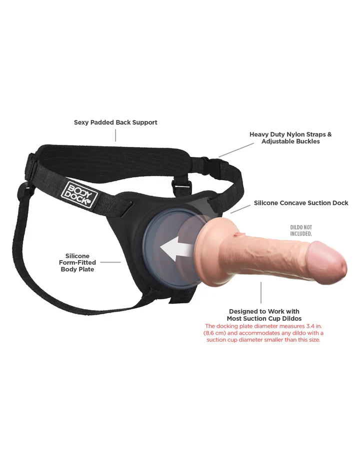 Body Dock Elite Harness for Suction Cup Dildos, Padded Backing - Image 5