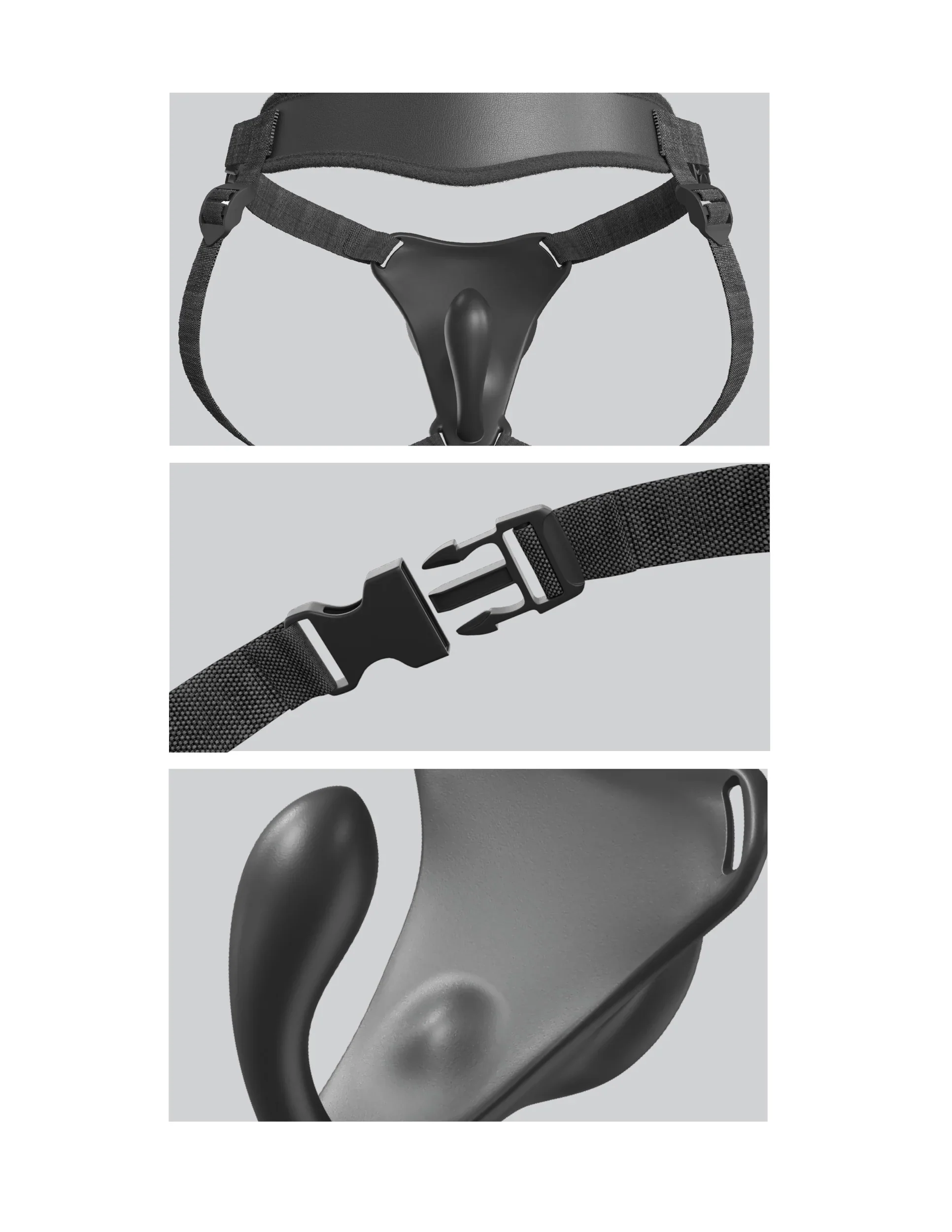 Body Dock G-Spot Pro vibrating vagina plug strap-on harness - Image 3