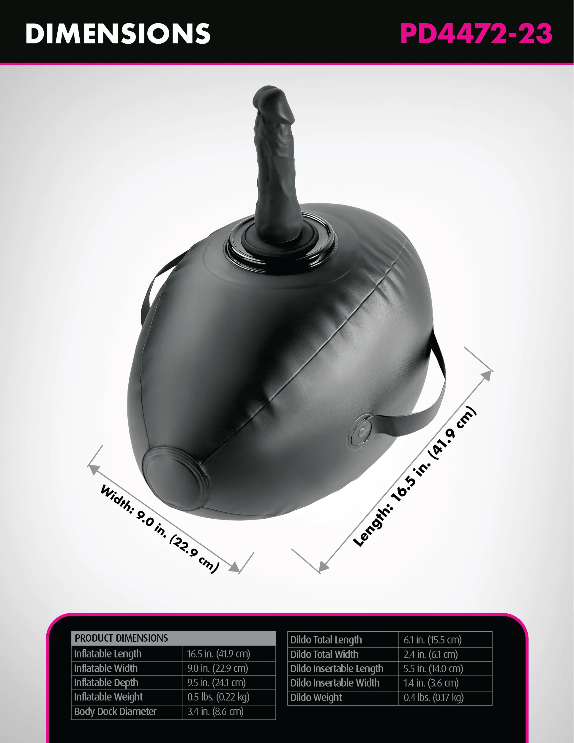 Body Dock Inflatable Love Ball with Dildo - Image 9