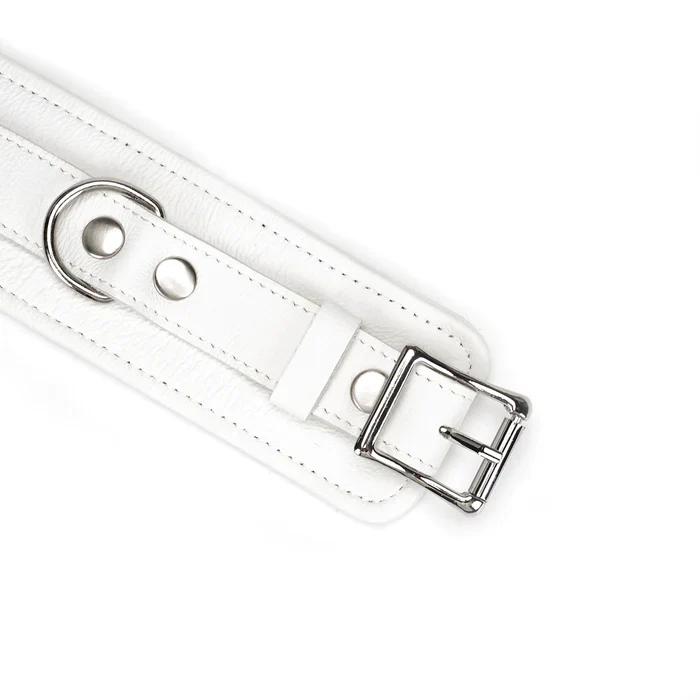 Fuji White Leather Ankle Cuffs - Image 3