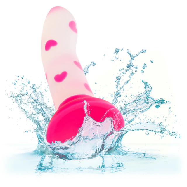 Glow Stick Heart Silicone Dildo GITD - Image 3