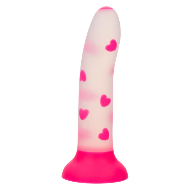 Glow Stick Heart Silicone Dildo GITD - Image 6