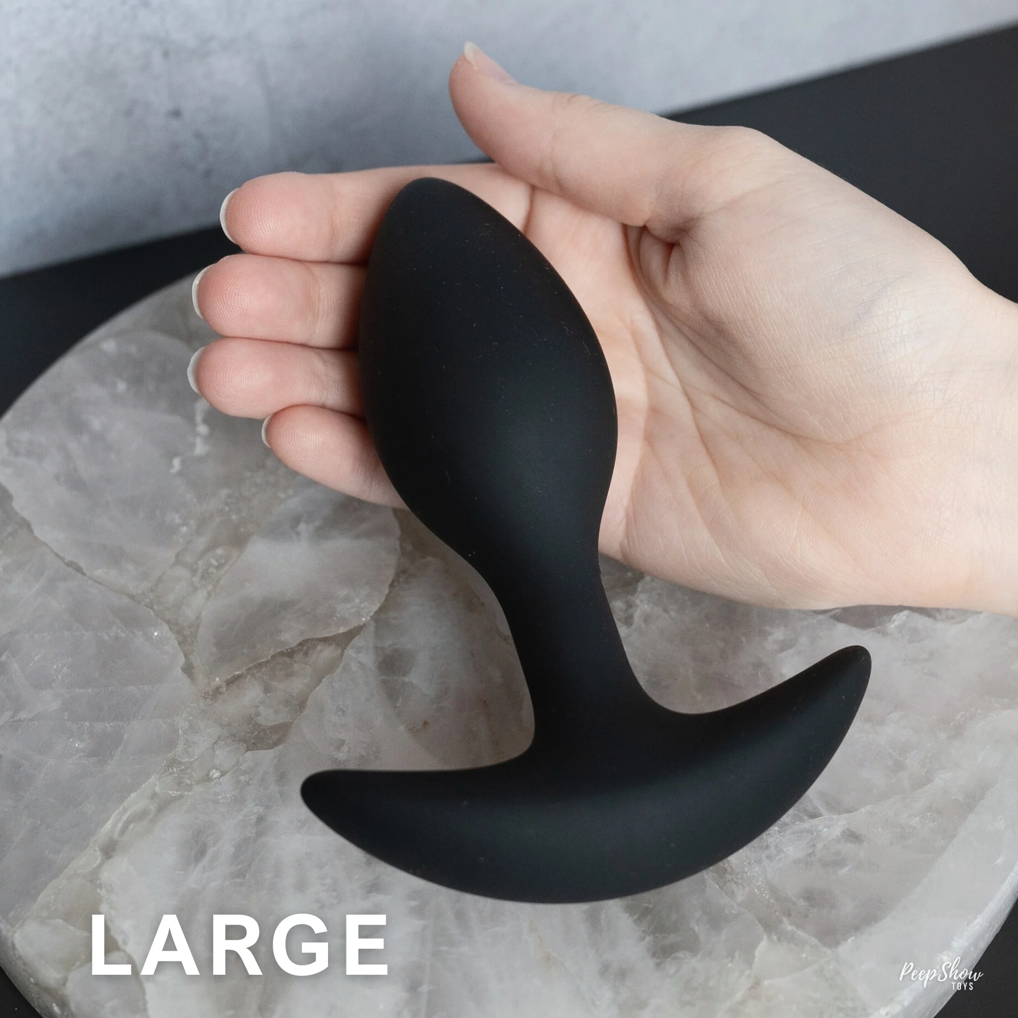 Heft Weighted Silicone Butt Plug - 1 Plug (Choose Small, Medium, or Large) - Image 6