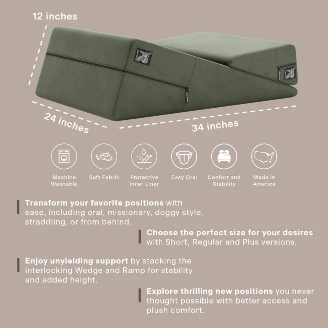 Liberator Wedge/Ramp Combo Plus Size High-Density Foam Positioning Pillow - Image 6