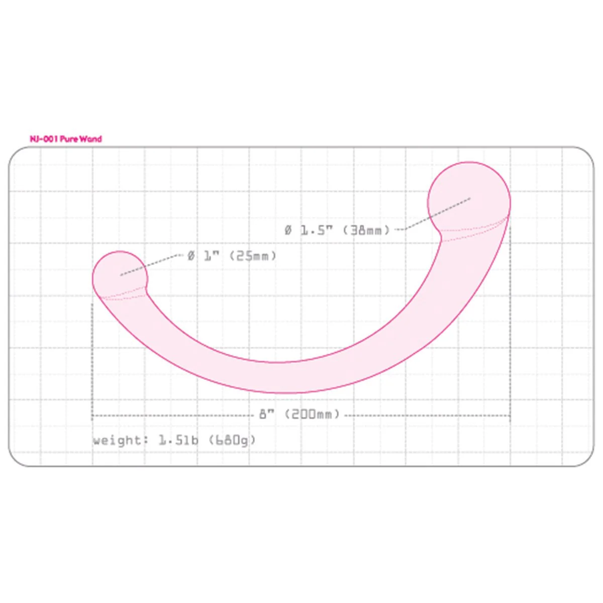 Njoy Pure Wand Double Ended Steel Dildo - Image 6