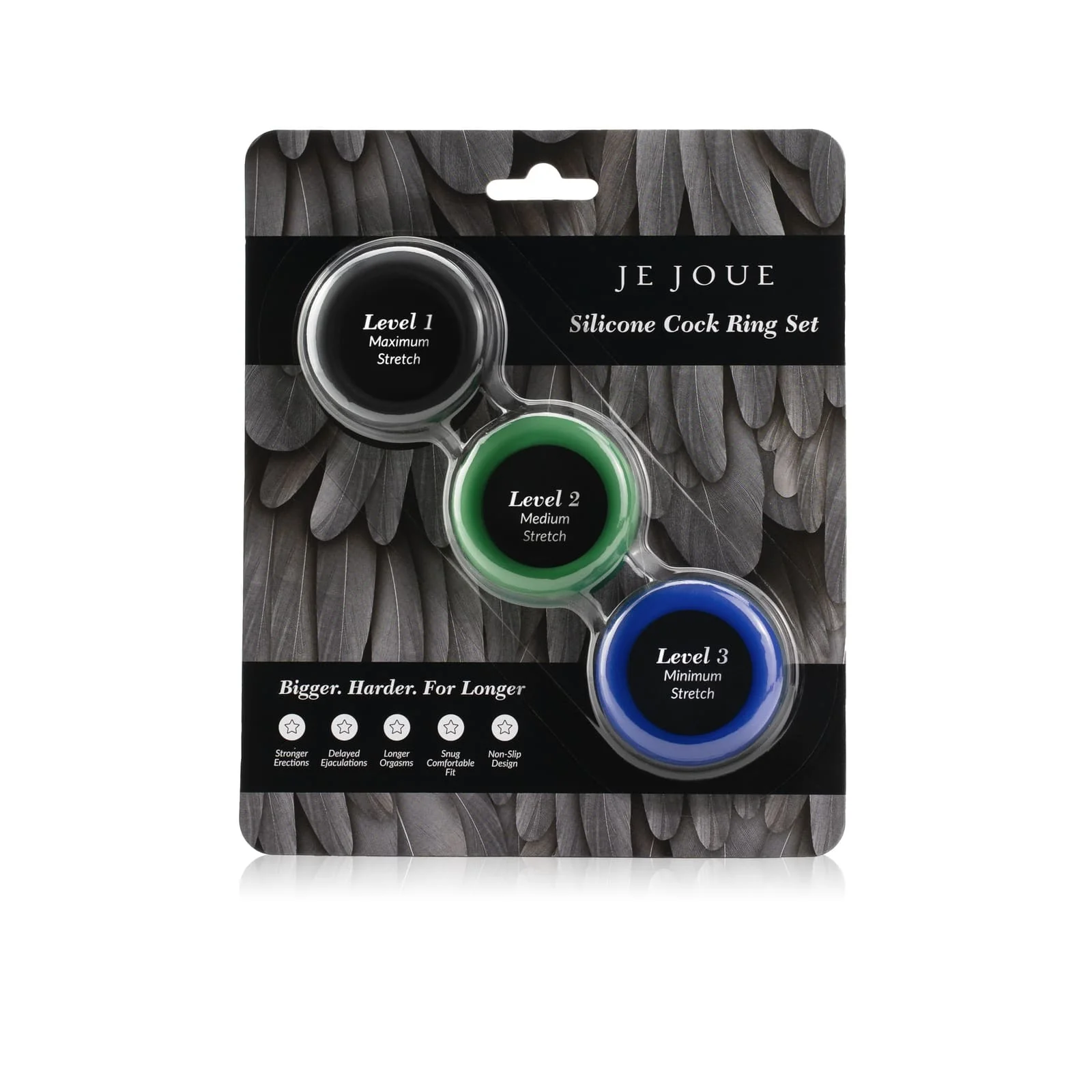 Silicone Cock Ring Trio by Je Joue - Image 3