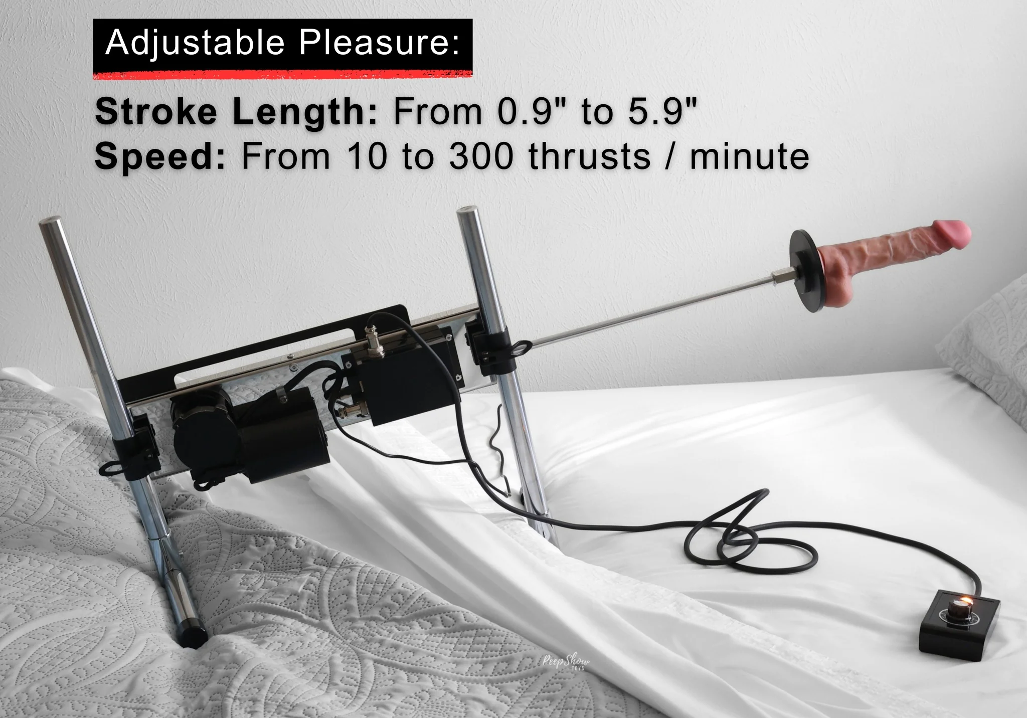 Solina Premium Sex Machine - 120-Watt Motor, Includes Maxima Dildo - Image 4