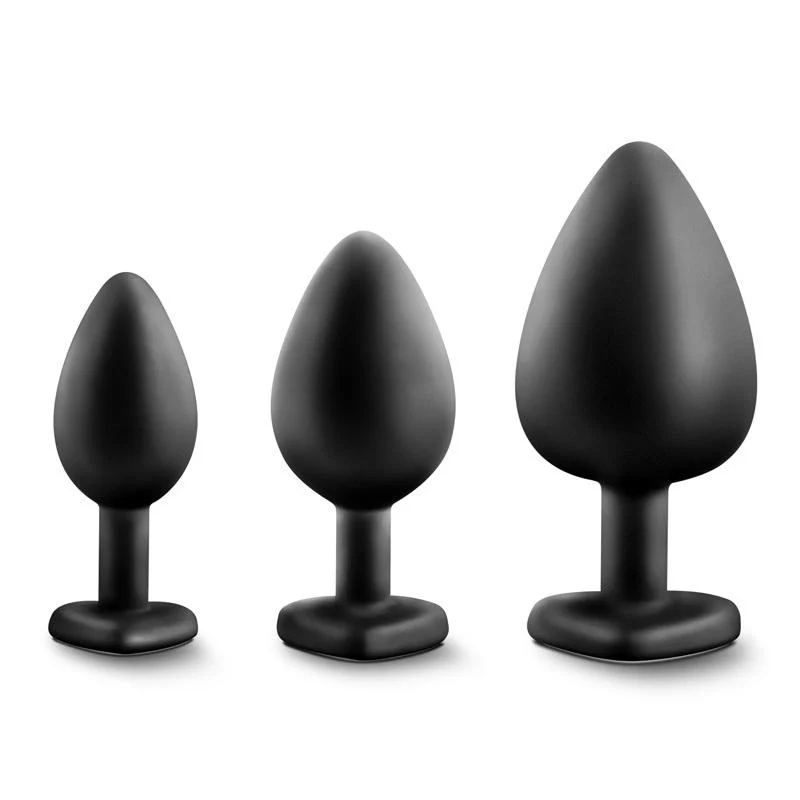 Temptasia Bling Bling Silicone Butt Plug with Clear Crystal - Image 4