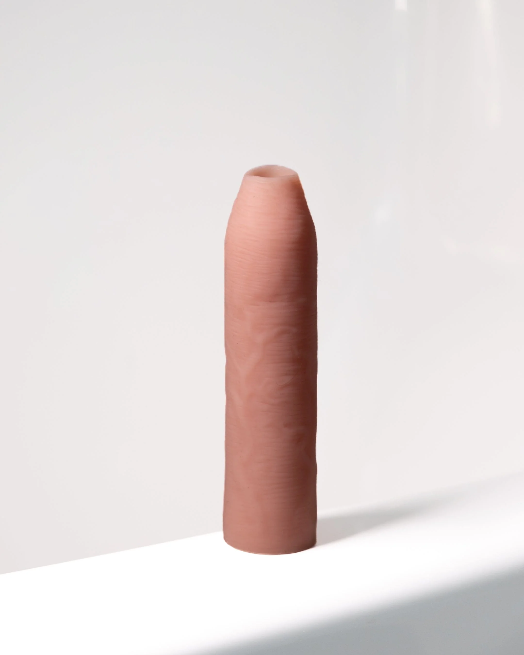 Uncut Silicone Penis Enhancer, 7-Inches, Hood-Up Foreskin - Image 3