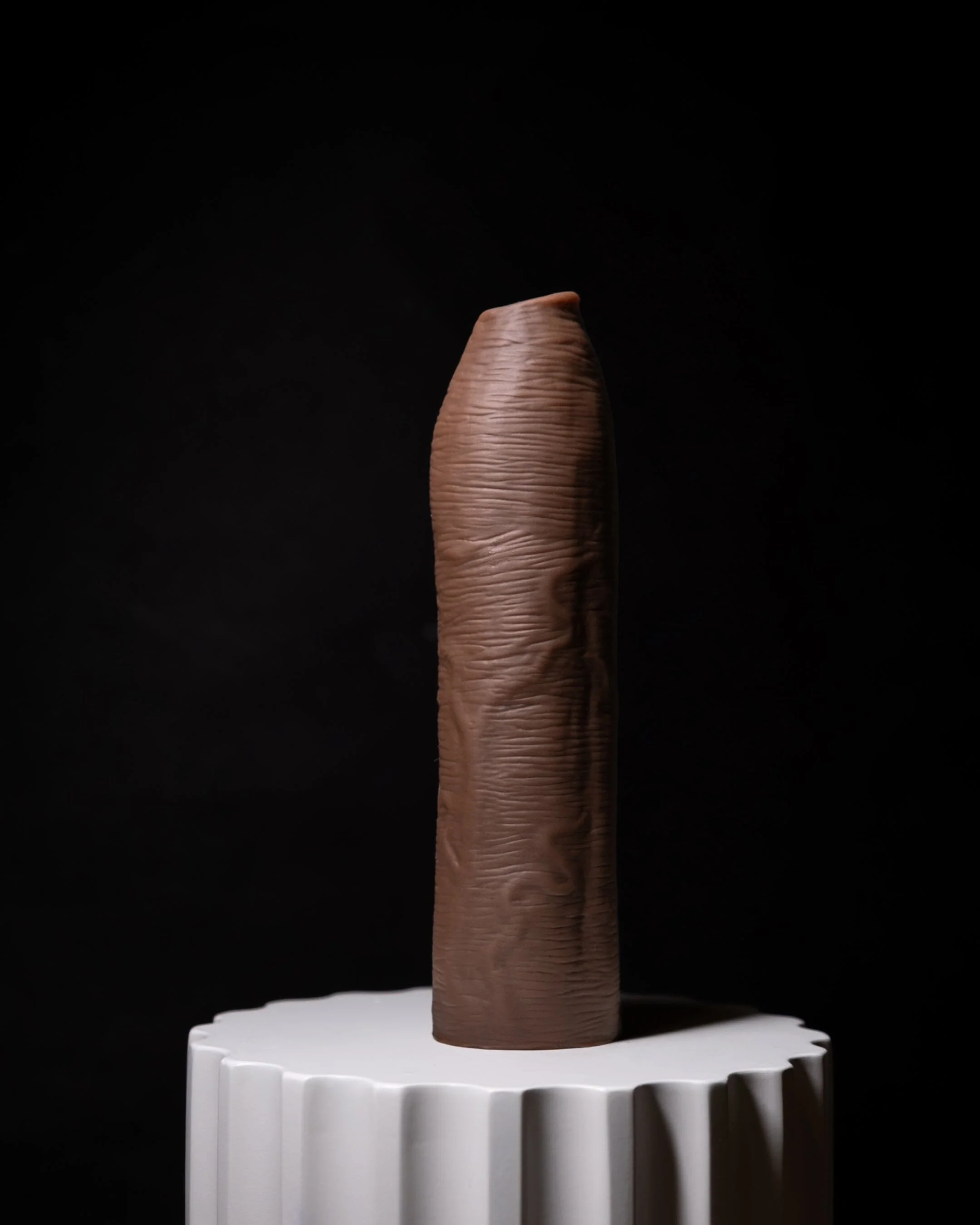 Uncut Silicone Penis Enhancer, 7-Inches, Hood-Up Foreskin - Image 6